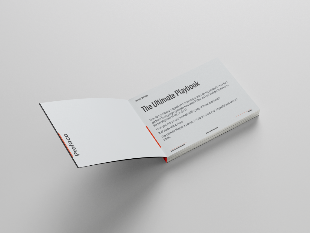 Picture of the content in the SharpWitted Product Management The Ultimate Product Vision Playbook - Designed to land your impactful and shared vision.