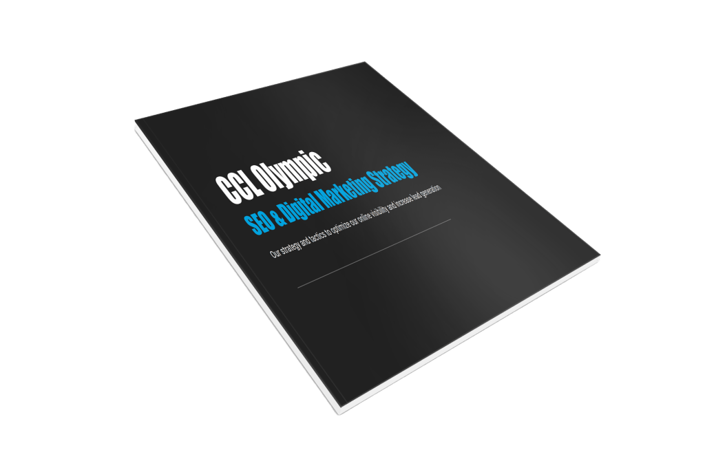 Booklet that contains the SEO and Digital Marketing Strategy of CCL Olympic